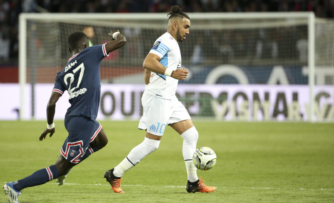 Dimitri Payet, numero 10 del Marsiglia, durante la sfida con il PSG