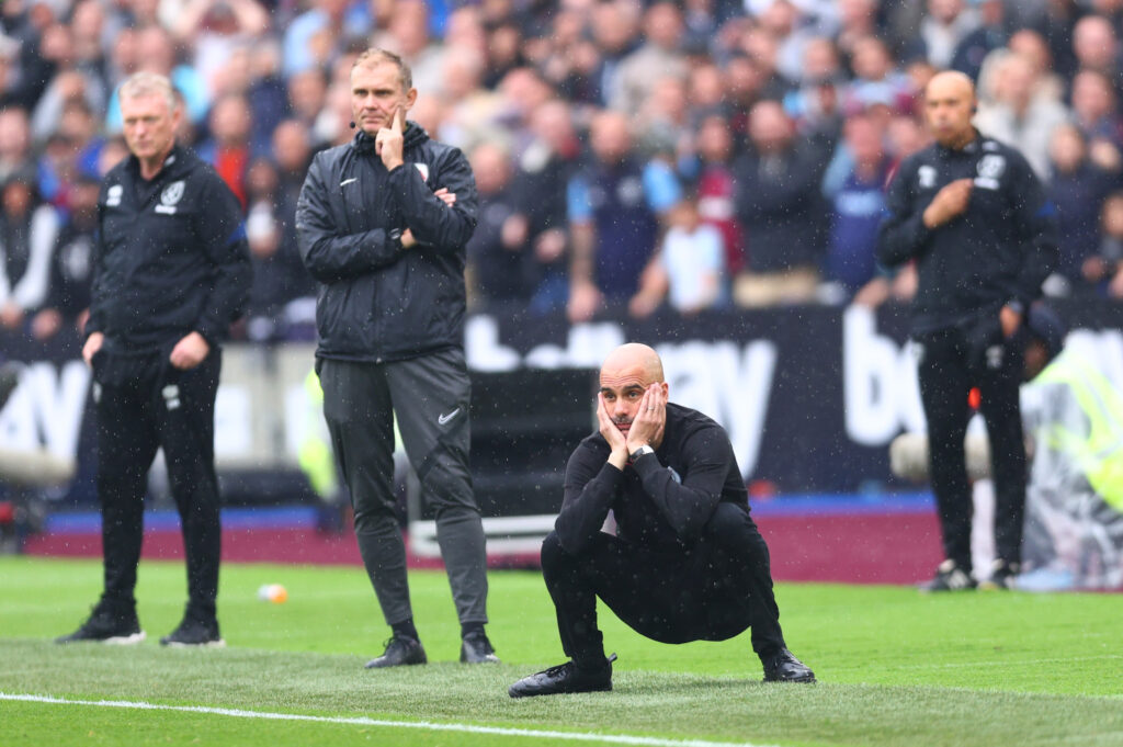 Pep Guardiola, allenatore del Manchester City